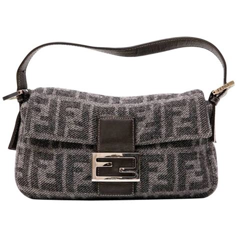 fendi monogram baguette|fendi woven baguette.